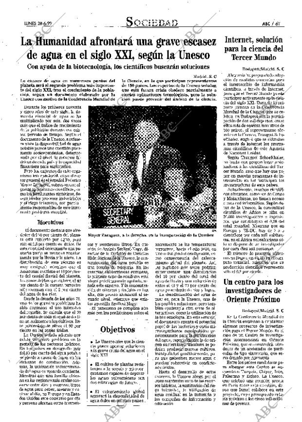 ABC MADRID 28-06-1999 página 61