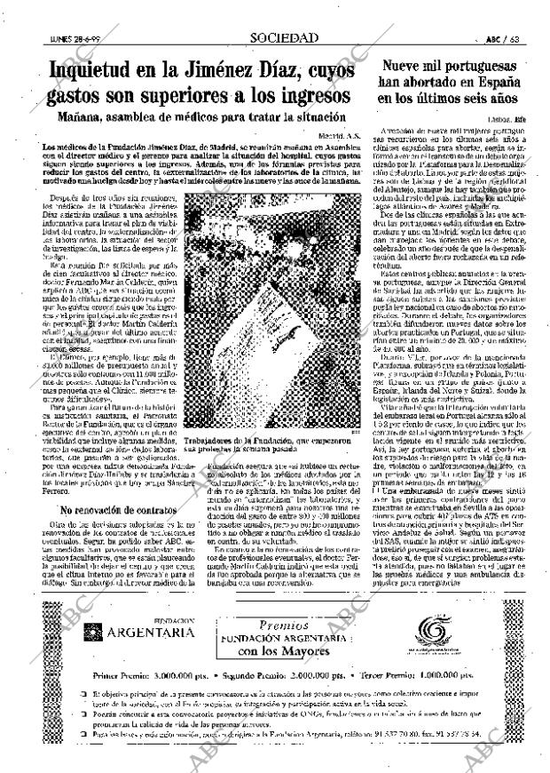 ABC MADRID 28-06-1999 página 63