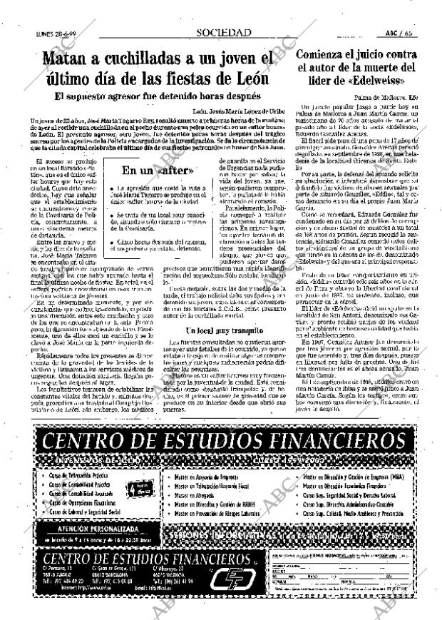 ABC MADRID 28-06-1999 página 65