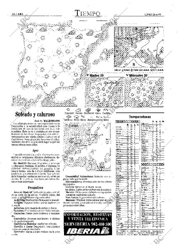 ABC MADRID 28-06-1999 página 66