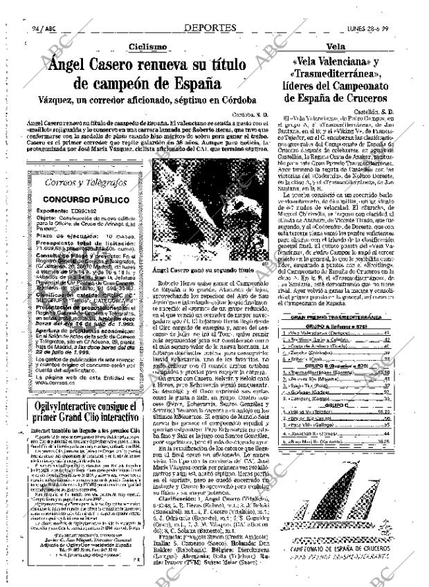 ABC MADRID 28-06-1999 página 94