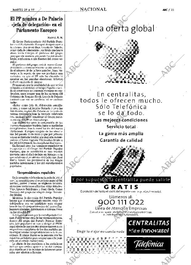 ABC SEVILLA 29-06-1999 página 25