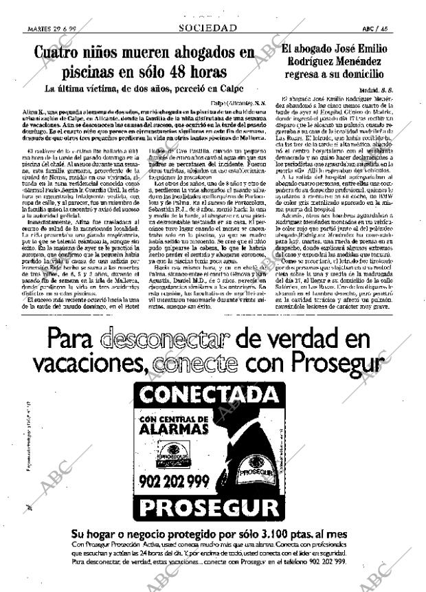 ABC SEVILLA 29-06-1999 página 45