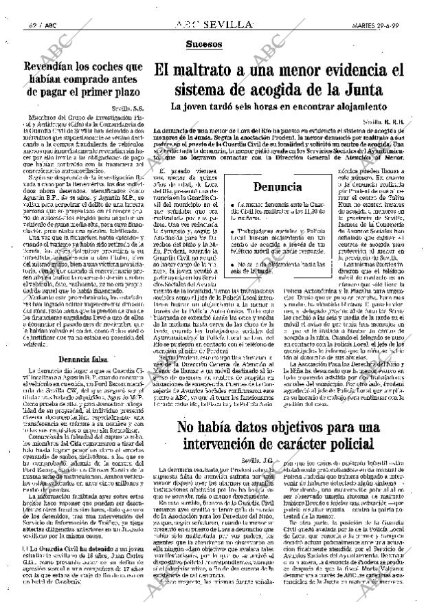 ABC SEVILLA 29-06-1999 página 62