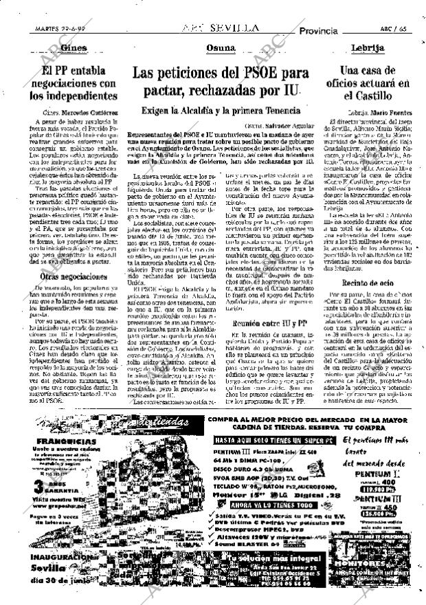 ABC SEVILLA 29-06-1999 página 65