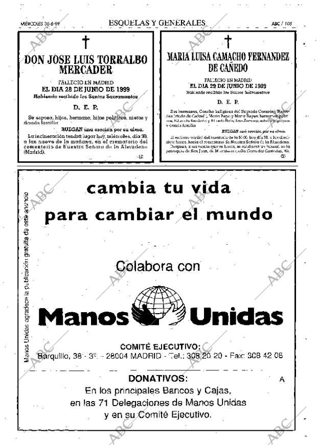 ABC MADRID 30-06-1999 página 105