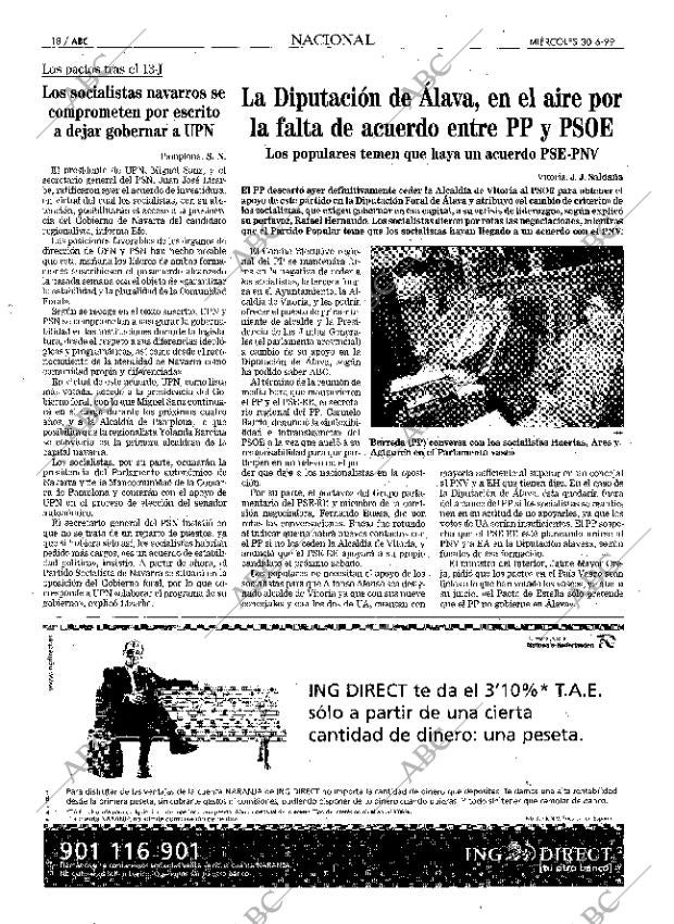 ABC MADRID 30-06-1999 página 18