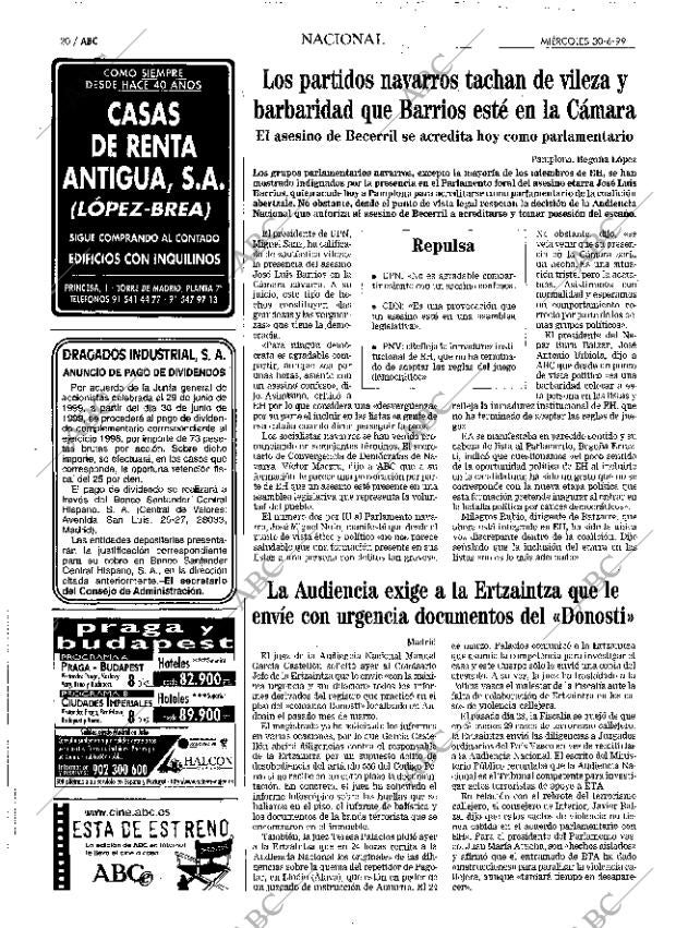 ABC MADRID 30-06-1999 página 20