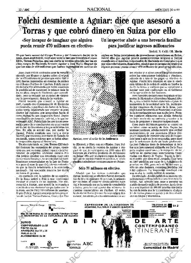 ABC MADRID 30-06-1999 página 22