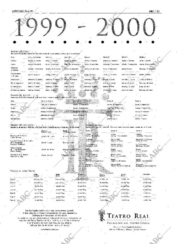 ABC MADRID 30-06-1999 página 25