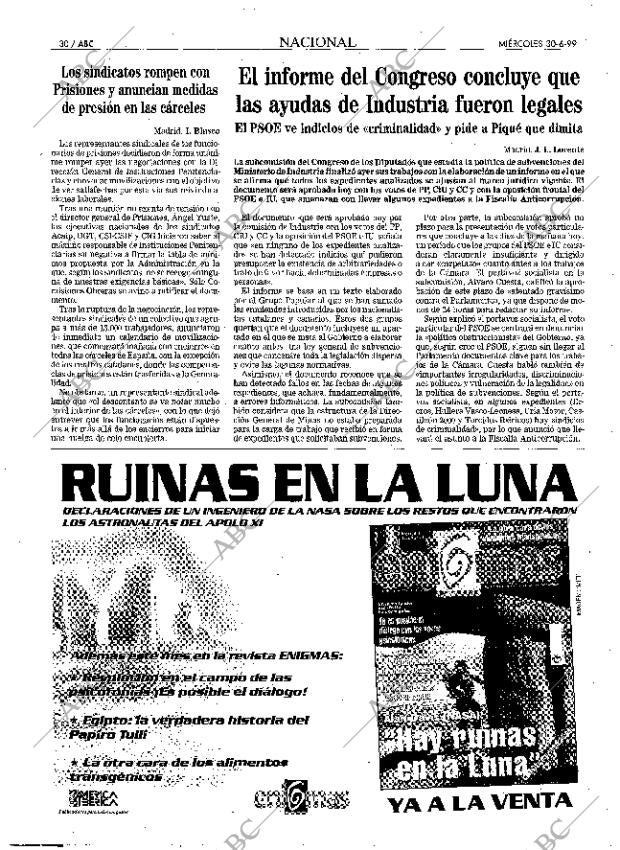 ABC MADRID 30-06-1999 página 30