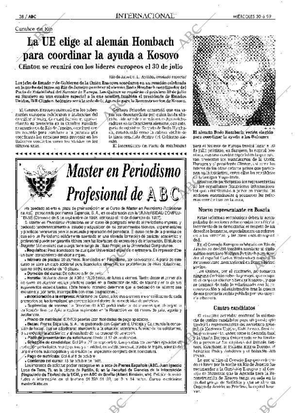 ABC MADRID 30-06-1999 página 38