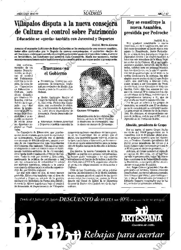 ABC MADRID 30-06-1999 página 67