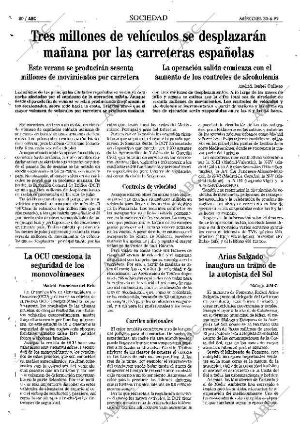 ABC MADRID 30-06-1999 página 80