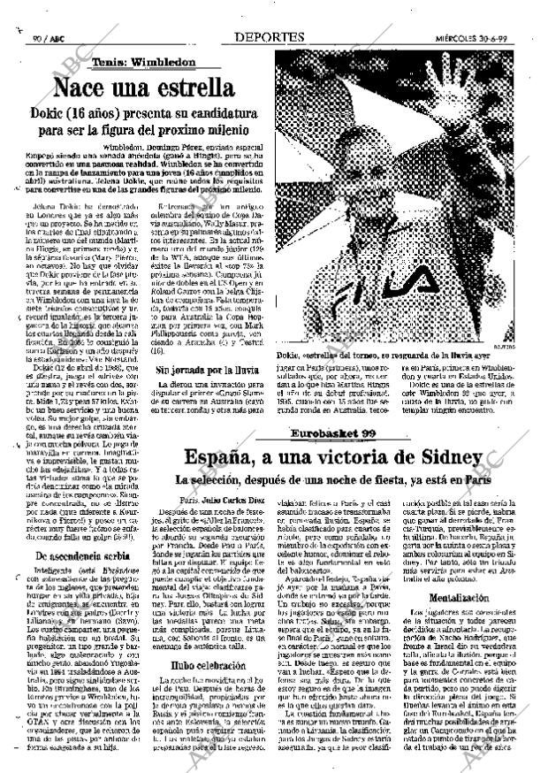 ABC MADRID 30-06-1999 página 90