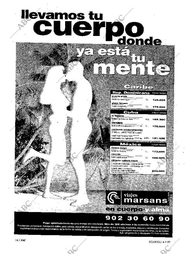 ABC MADRID 04-07-1999 página 14