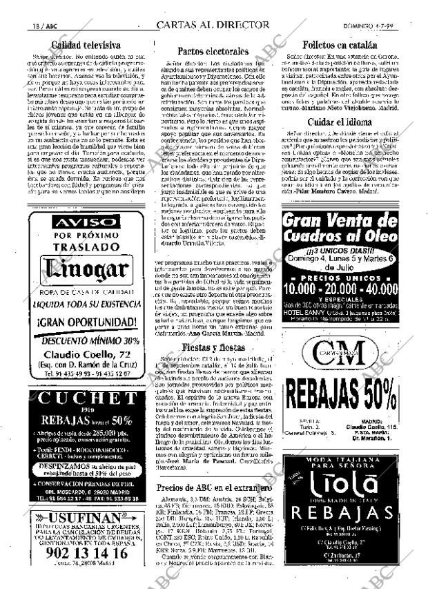 ABC MADRID 04-07-1999 página 18