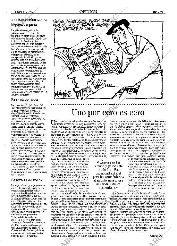ABC MADRID 04-07-1999 página 21