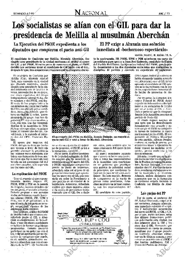 ABC MADRID 04-07-1999 página 23