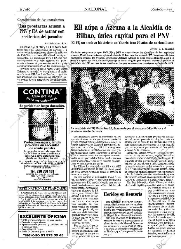 ABC MADRID 04-07-1999 página 28