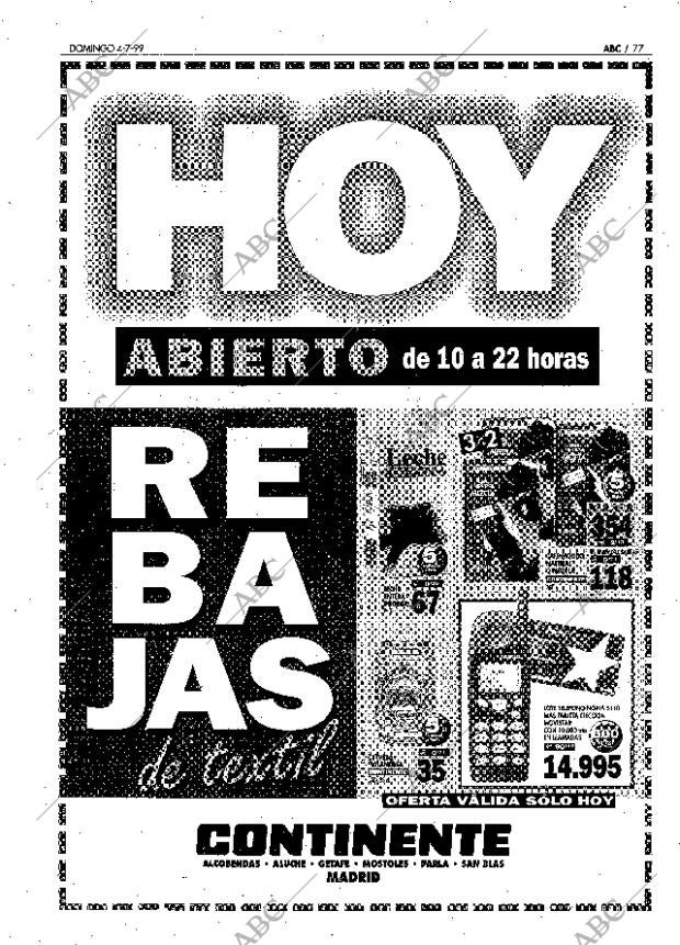 ABC MADRID 04-07-1999 página 77