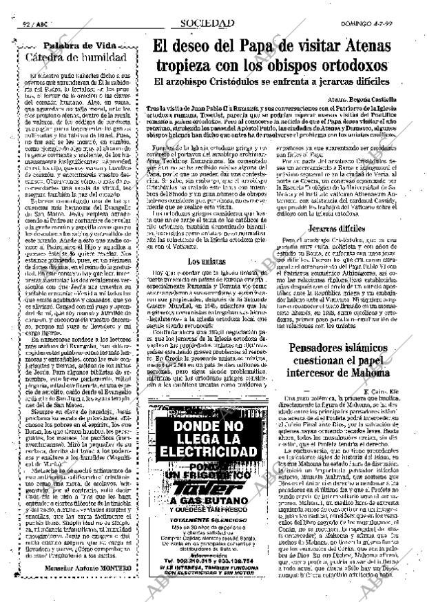 ABC MADRID 04-07-1999 página 92