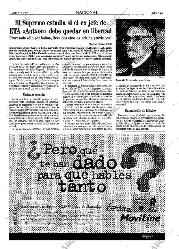 ABC MADRID 06-07-1999 página 25