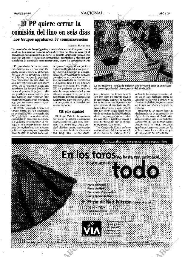 ABC MADRID 06-07-1999 página 27