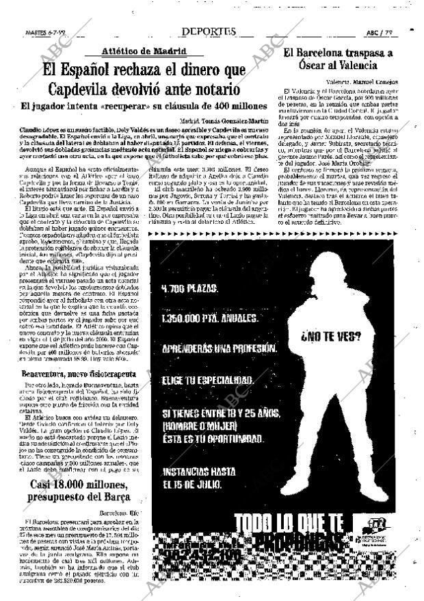 ABC MADRID 06-07-1999 página 79