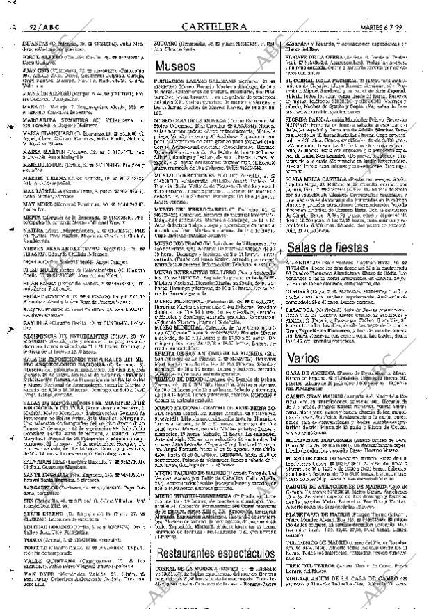 ABC MADRID 06-07-1999 página 92
