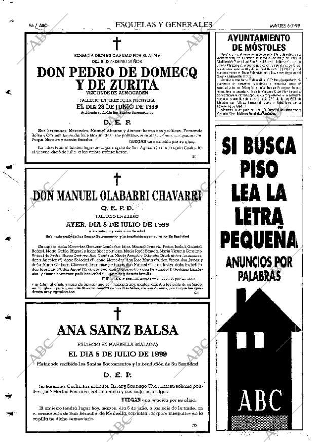ABC MADRID 06-07-1999 página 96