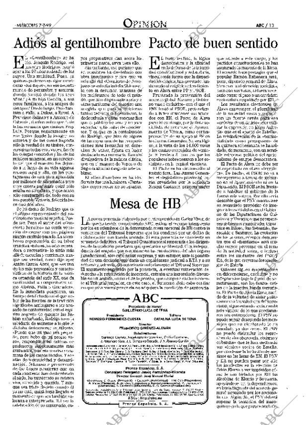 ABC MADRID 07-07-1999 página 13