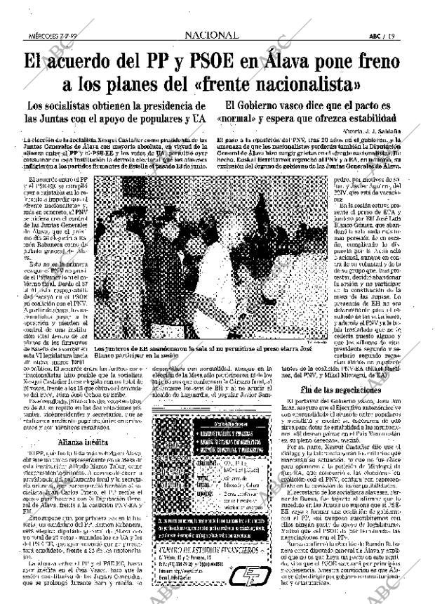 ABC MADRID 07-07-1999 página 19