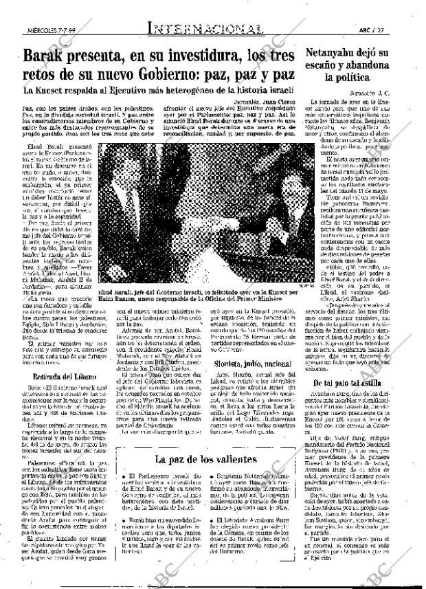 ABC MADRID 07-07-1999 página 27