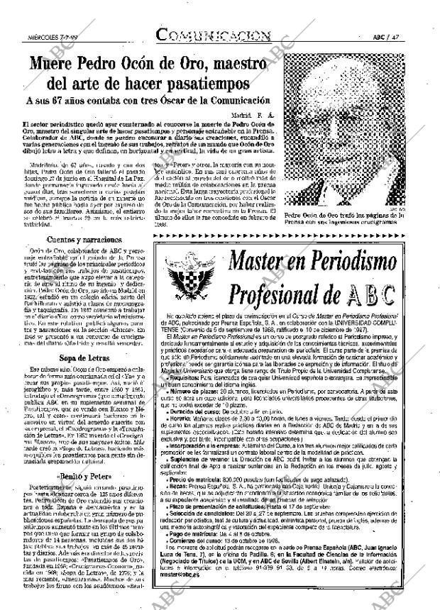 ABC MADRID 07-07-1999 página 47