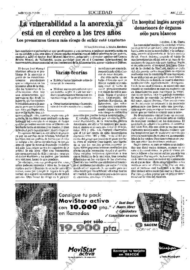 ABC MADRID 07-07-1999 página 77