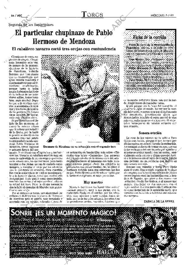 ABC MADRID 07-07-1999 página 84