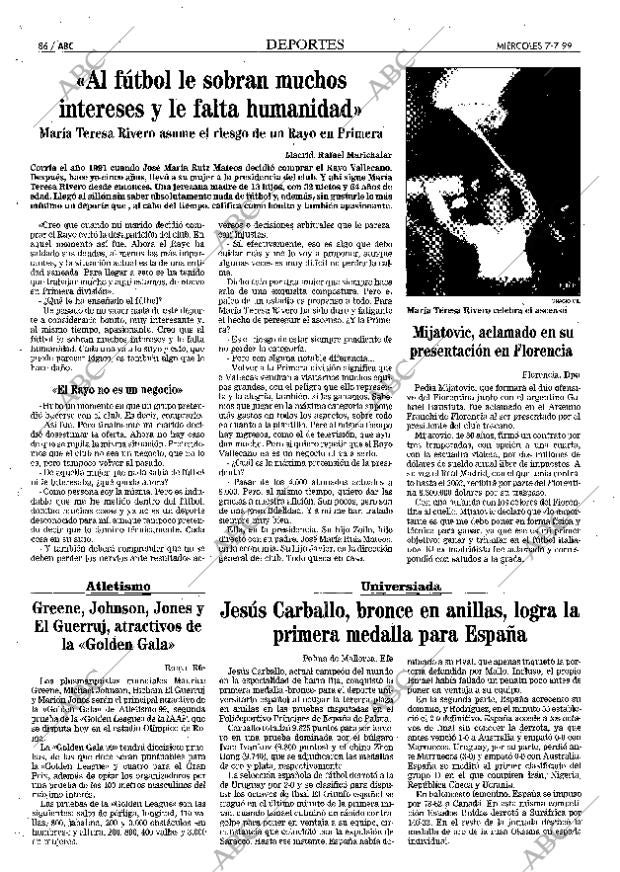 ABC MADRID 07-07-1999 página 86