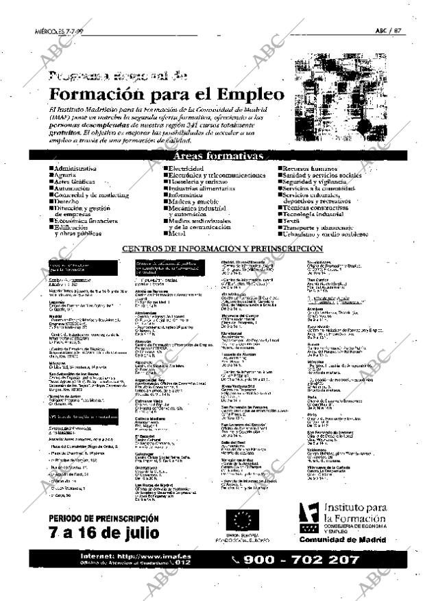 ABC MADRID 07-07-1999 página 87