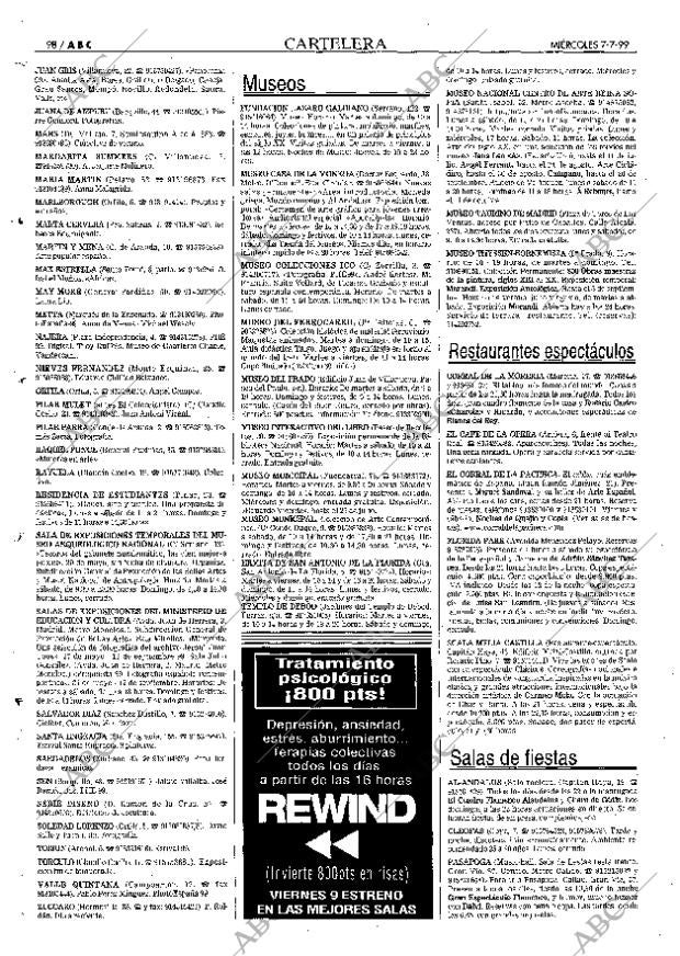 ABC MADRID 07-07-1999 página 98