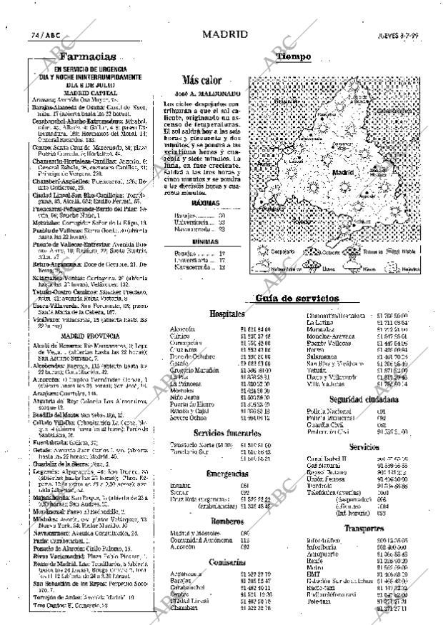 ABC MADRID 08-07-1999 página 74