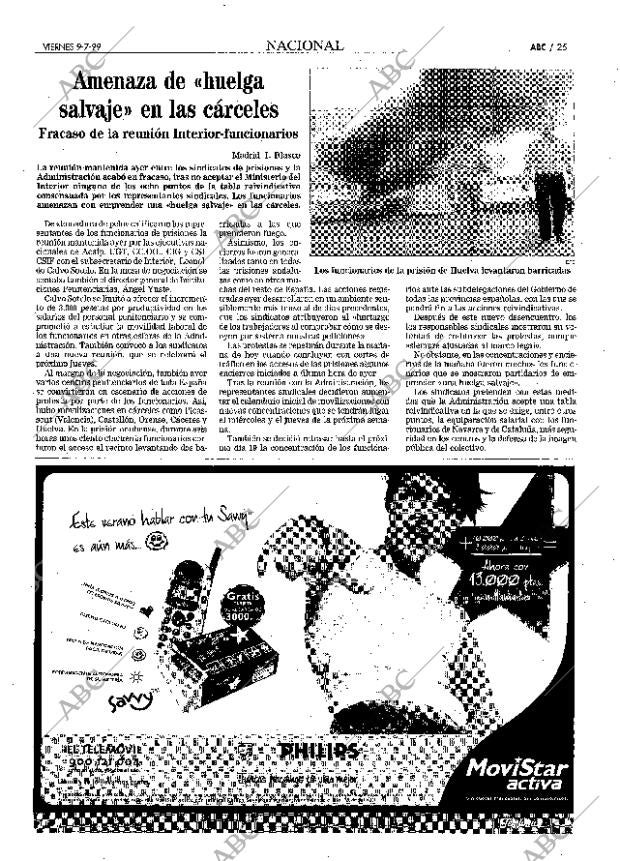 ABC MADRID 09-07-1999 página 25
