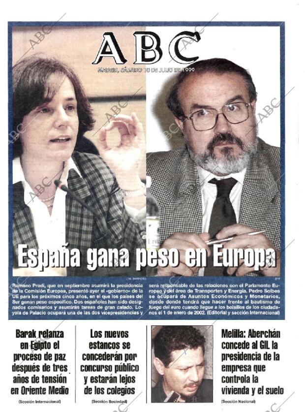 ABC MADRID 10-07-1999 página 1