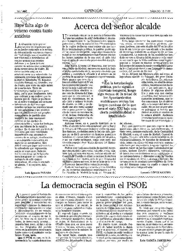 ABC MADRID 10-07-1999 página 16