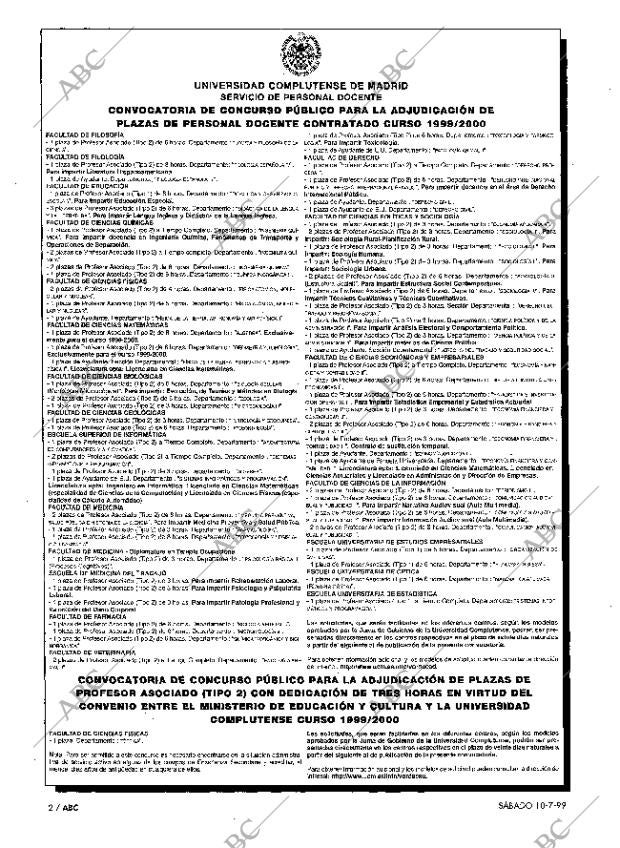 ABC MADRID 10-07-1999 página 2