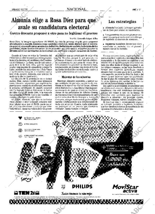 ABC MADRID 10-07-1999 página 21