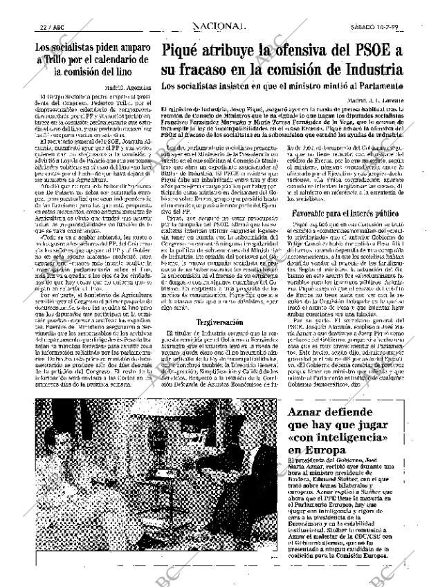 ABC MADRID 10-07-1999 página 22
