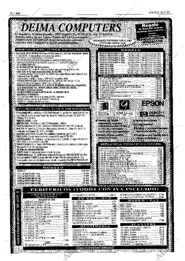 ABC MADRID 10-07-1999 página 70