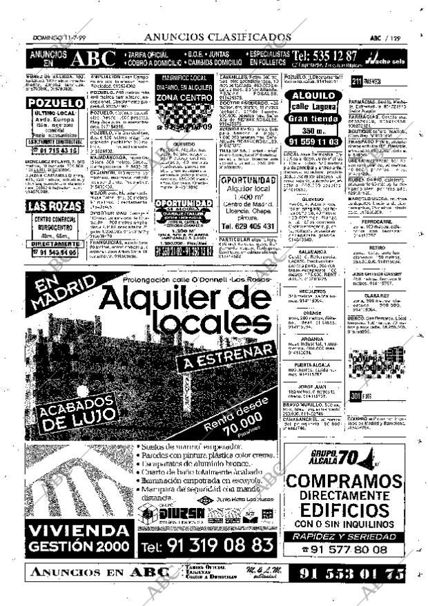 ABC MADRID 11-07-1999 página 129