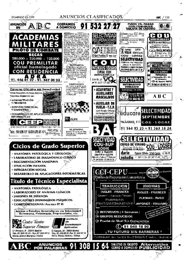 ABC MADRID 11-07-1999 página 135
